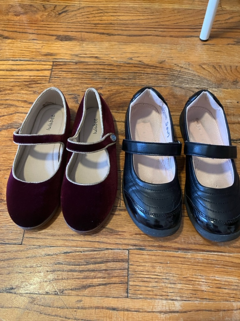 Bundle- Kids girls Mary Jane Dress Shoes - Burgundy and Black